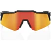 Image de 100P Fietsbril Speedcraft XS - Soft Tact Black - HiPER Red Multilayer Mirror Lens-one size