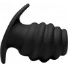 Image de Hive Ass Tunnel 4" Silicone Ribbed Hollow Anal Plug - Large