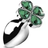 Image de Lucky Clover Gem - Large Anal Plug - Silver