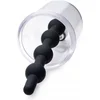 Image de Rose Bud Cylinder w/ Beaded Silicone Insert - Black