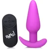 Image de XR Brands Vibrating Silicone Butt Plug with Remote Control purple