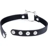 Image de XR Brands Kinky Kitty Ring Slim Choker - PU Leather - Black black