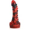 Image de Demon Rising - Schubben Draak Siliconen Dildo - Rood/Zwart