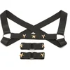 Image de XR Brands - Borstharnas met Armbanden - Zwart