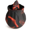 Image de BLOOMGASM - Black Kiss Rimmende Roos Vibrator - Rood/Zwart