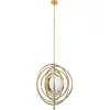 Image de Jonathan Adler Electrum Kinetic Chandelier - plafondlamp - 1 stuk - dimbaar met messing en nikkel ringen