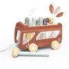 Image de Speedy Monkey Bus Pounding Bench   Houten Hamerbank & Trekbus   Met Hamer en 8 Houten Figuren   Trek- & Motoriekspeelgoed   FSC Hout   Geschikt Vanaf 2 Jaar