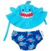 Image de Zoocchini zwemsetje Sherman the Shark - maat M 6-12 maanden (7-10 kg)