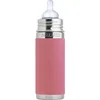 Image de Pura Thermos Speenfles 260 ml - Thermoskan - Thermosfles - Plasticvrij - Met Isolatiewand - Voorkomt Maagkrampen - Inclusief Siliconen Speen, Reisdop en Sleeve - Roze