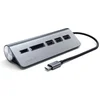 Image de Satechi TYPE-C Aluminum USB Hub & Card Reader Space Grey