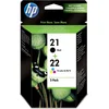 Image de HP 21 / 22 - Inktcartridge / Zwart / Kleur / Dual-Pack