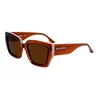 Image de Karl Lagerfeld 6143s Dames Zonnebril Goud Tortoise 6/CAT3 Vrouw