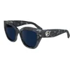 Image de Longchamp LO741S Textured blue 55/17/140 WOMAN Zonnebrillen