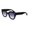 Image de Longchamp LO750S Black/blue havana 49/23/140 WOMAN Zonnebrillen