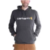 Image de Carhartt Signature Logo Hooded Sweatshirt Carbon Heather Heren