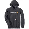 Image de Carhartt Signature Logo Hooded Sweatshirt Carbon Heather Heren