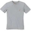 Image de Carhartt Workwear Pocket Original Fit T-shirt Met Korte Mouwen Grijs XS