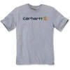 Image de Carhartt Core Logo Heather Grey S-S T-Shirt Heren