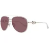 Image de Guess - GF0344 - Zonnebril - Unisex - Zilverkleurig - Bruine lens