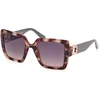 Image de Guess GU00103 ROSE HAVANA/GREY SHADED 52/23/140 Unisex Zonnebrillen