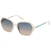 Image de Guess Gu00134 Gepolariseerde Zonnebril Voor Dames Wit Gradient Green Man