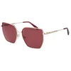 Image de Gant Ga00011 Gepolariseerde Zonnebril Voor Dames Goud Bordeaux Man