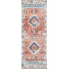 Image de SURYA - NAWEL - Stijlvol boho tapijt - Rood/blauw - Geschikt voor buiten