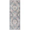 Image de SURYA - SELMA - Stijlvol vintage tapijt - Blauw/beige - Geschikt voor buiten