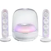 Image de Harman Kardon SoundSticks 5 - 2.1 Design Speaker Set met Subwoofer - Bluetooth Luidsprekersysteem - Transparante Dome - Desktop & Home Audio - Wit