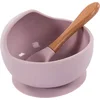 Image de Bo Jungle B-Suction Bowl Roze Kommetje met Lepel B500620