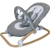 Image de Bo Jungle - Schommelstoel en zitje in 1 - Wipstoel - Bouncer - Baby tot kleuter - Max. 18 kg - Muziek en vibratie functies - Rocker Pure White
