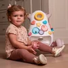 Image de Bo Jungle - Looptrainer peuter - Loopwagen Baby - Babywalker - licht en muziek - Met ballen - Met Rem - Met opbergvak - Walking Aid Jumpy Roze