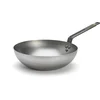 Image de de Buyer Mineral B Wokpan 28 cm   Brede Bodem   Plaatstaal   PFAS-vrij   Geschikt voor Inductie   Made in France