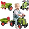 Image de Falk Claas 470 Arion Ride-on Groen met aanhanger + zandset
