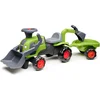 Image de Falk Baby Claas Ride-on Tractor With Excavator Bucket And Trailer - UNI