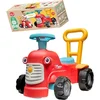 Image de Loopfiguur tractor Maurice rood - speelgoed tractor voor peuters.