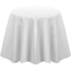 Image de SANTEX - Rond vliesstof tafelkleed wit 2.40 m ondoorzichtig bruiloft en doop