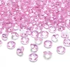 Image de Santex Hobby/decoratie nep diamantjes/steentjes - 50x - fuchsia roze - klein - D1,2 x H0,7 cm