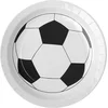 Image de Santex voetbal thema feest wegwerpbordjes - 10x stuks - 23 cm - EK/WK themafeest