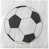Image de Santex voetbal thema feest servetten - 20x stuks - 33 x 33 cm - papier - EK/WK themafeest - Sport
