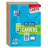 Image de OXFORD - Set van 5 geniete notitieboekjes 96 pagina's seyes 24 x 32 cm - 90 g