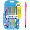 Image de Paper Mate Flexgrip Ultra-balpennen met Retrokleuren | Medium punt (1,0 mm) | Zwarte Inkt | 5 stuks
