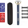 Image de BaByliss X-Blade Super-X Metal Series 2-in-1 Scheerapparaat en Baardtrimmer OT992E - Navy & Gold Edition - Japans Stalen Mes - 100% Waterdicht - Perfect voor Onderweg