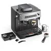 Image de Cuisinart Espresso Machine Grind, Tamp and Brew - Met ingebouwde Koffiemolen - 20 Bar Druk - Iced Coffee Functie - 2,2L Waterreservoir - Zilver/Zwart