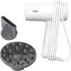 Image de Braun HD2.21 Föhn BRHD226E - Lichtgewicht Haardroger - Compleet met Diffuser en Blaasmond - IONTEC tegen Pluis - Snel Drogen - 3 Temperaturen en 2 Snelheden plus Cool Shot - 2200W