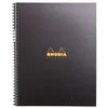 Image de Rhodia Notebook - Spiraalblok - met Bladwijzers - A4+ - Gelinieerd - 90g - Zwart - 80 vel
