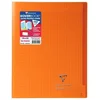 Image de CLAIREFONTAINE - notitieboek met KOVERBOOK-steken - 24 x 32 - 96 pagina's Seyes - doorzichtige Polypro-cover - oranje