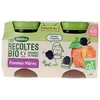 Image de Blédina Les Récoltes Biologische Rijpe Appels van 4/6 Maanden Biologisch 2 Potten
