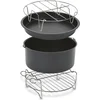 Image de Tefal Easy Fry XXL XA1130 - Airfryer Accessoire - 4-delig - Non-Stick - Voor XXL Heteluchtfriteuse - Gemakkelijk Schoon te Maken