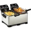 Image de Tefal Double Pro FR3610 - Dubbele Frituurpan - 7 L - Koude Zone - Anti-geurfilter - Makkelijk Schoonmaken - 3600W - RVS